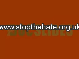 www.stopthehate.org.uk