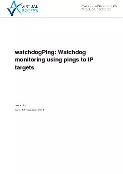 watchdogPing: Watchdog monitoring using pings to IP targetsIssue:1.3Da