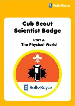 Cub Scout Part AThe Physical World