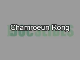 Chamroeun Rong