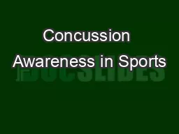 Concussion Awareness in Sports
