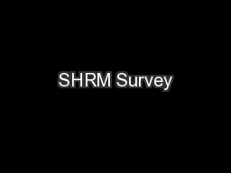 SHRM Survey
