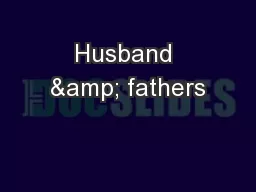 Husband & fathers