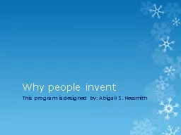 Why people invent