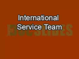 International Service Team