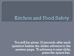 Kitchen and Food Safety