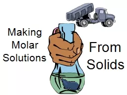 Making Molar Solutions