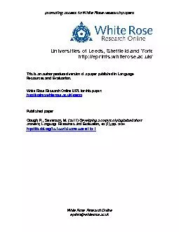 promoting access to White Rose research papers��White Rose Research On