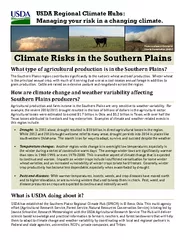 USDA Regional Climate Hubs: