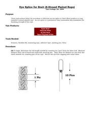 Eye Splice for Brait (8-Strand Plaited Rope)
