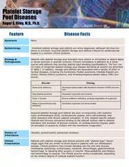 Platelet Storage Pool Diseases