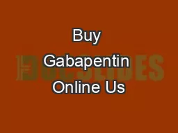 Buy Gabapentin Online Us