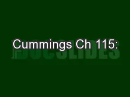 Cummings Ch 115: