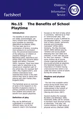 The Benefits of School