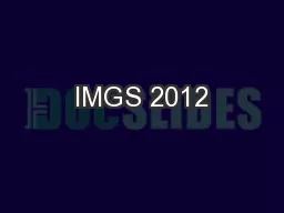 IMGS 2012