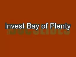 Invest Bay of Plenty