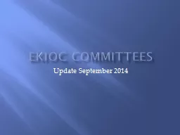 EKIOC Committees