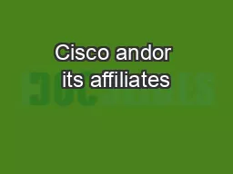 Cisco andor its affiliates
