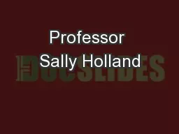 Professor Sally Holland