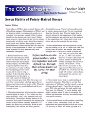 October 2009Volume 15 Issue 10.4Seven Habits of Pointy-Haired BossesSt