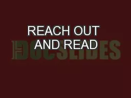 REACH OUT AND READ
