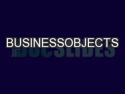 BUSINESSOBJECTS