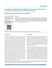 An insight into diagnostically challenging salivary gland malignancy w