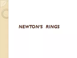 NEWTON’S  RINGS