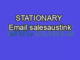 STATIONARY Email salesaustink