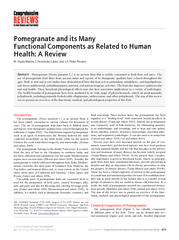 PomegranateanditsManyFunctionalComponentsasRelatedtoHumanHealth:ARevie