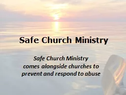 Safe Church Ministry