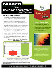 PONCHO 500/VProduct Advantages VOTiVO protects corn seedlings androots