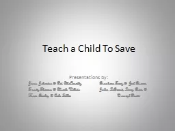 Teach a Child To Save