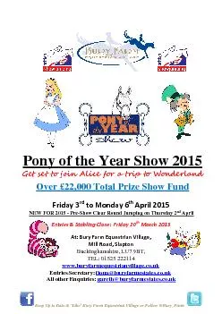 Pony of the Year Show 2015