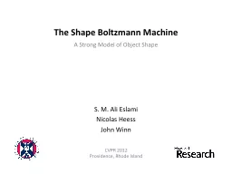 The Shape Boltzmann Machine
