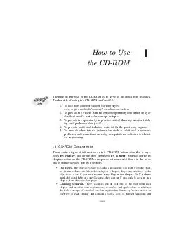 How to Use the CDROM The primary purpose of the CDROM is to serve as an enrichment resource