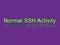 Normal SSH Activity