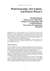 Pornography, Sex Crime, and Public Policy41, SEX CAND PUBLIC PBerl Kut