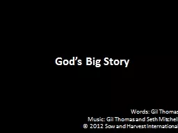 God’s Big Story