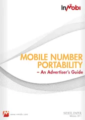 2010 inmobi white paper mobile number portability an a