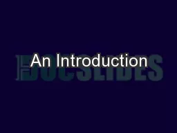 An Introduction