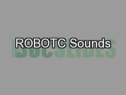 ROBOTC Sounds