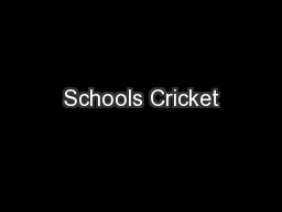 Schools Cricket