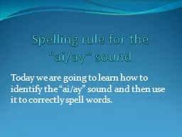 Spelling rule for the “