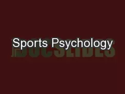 Sports Psychology