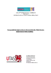 ISTR 10INTERNATIONAL CONFERNCEJULY UNIVERSITA DEGLI STUDI DI SIENASIEN
