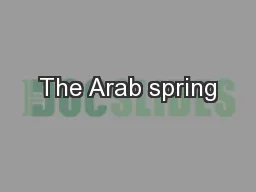 The Arab spring