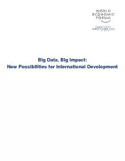 Big Data, Big Impact: