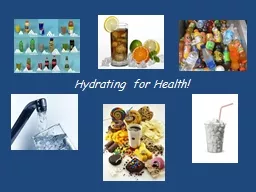 Hydrating for Health!