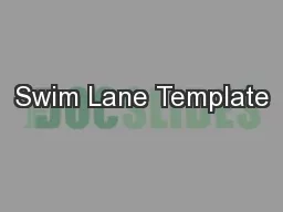 Swim Lane Template